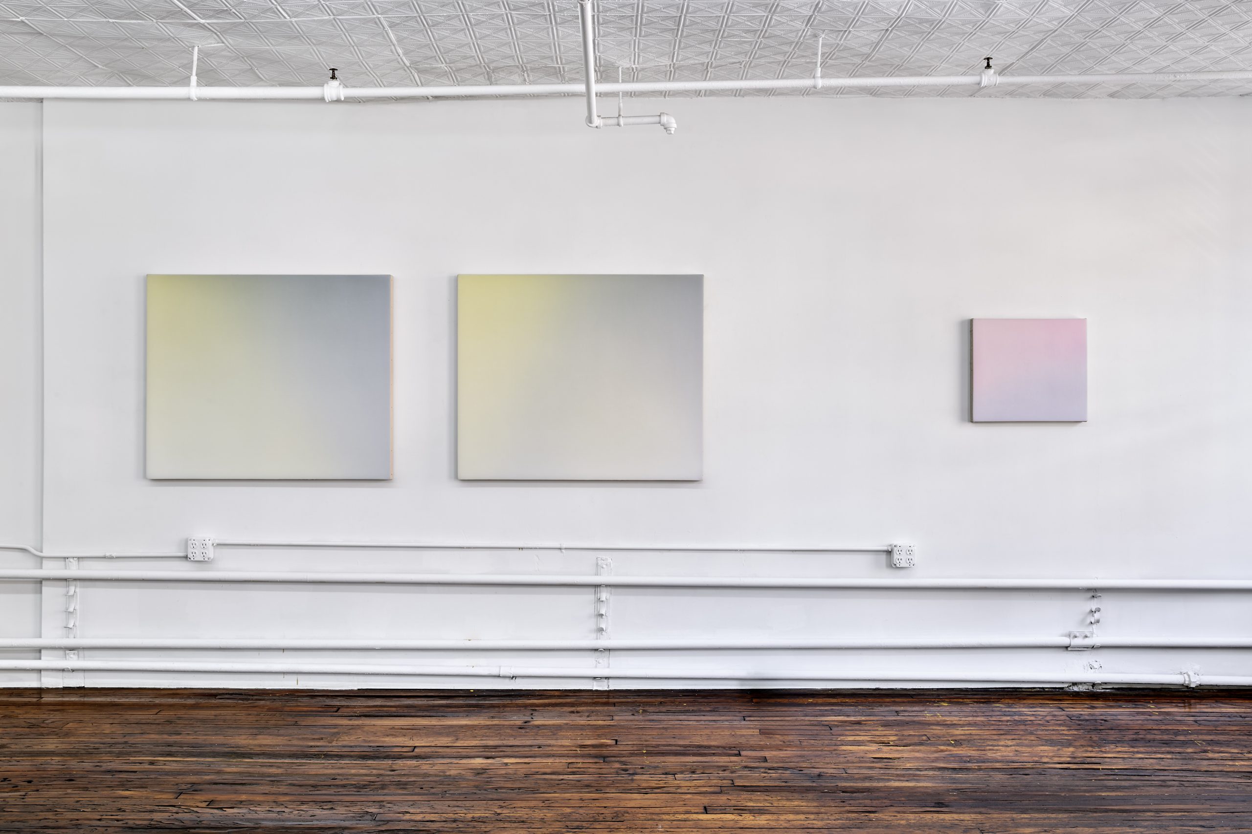 installation view Peter Nadin exhibition The Invisible World 