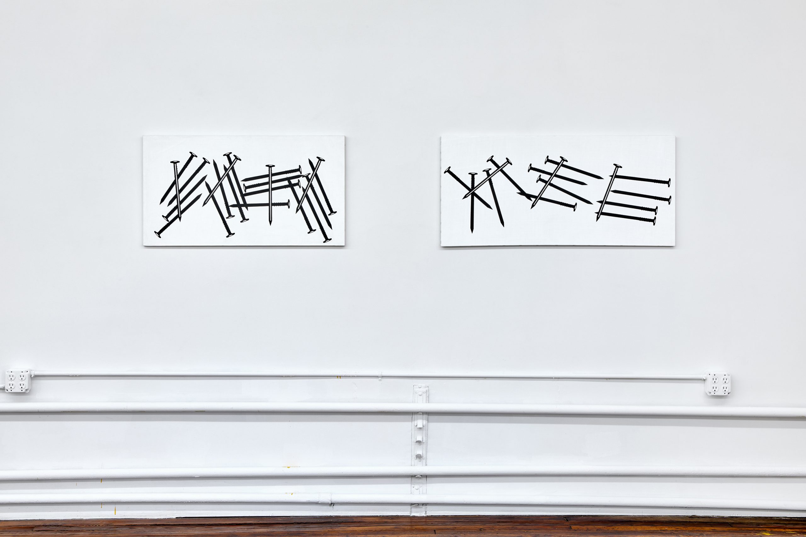 installation view Peter Nadin exhibition The Invisible World 